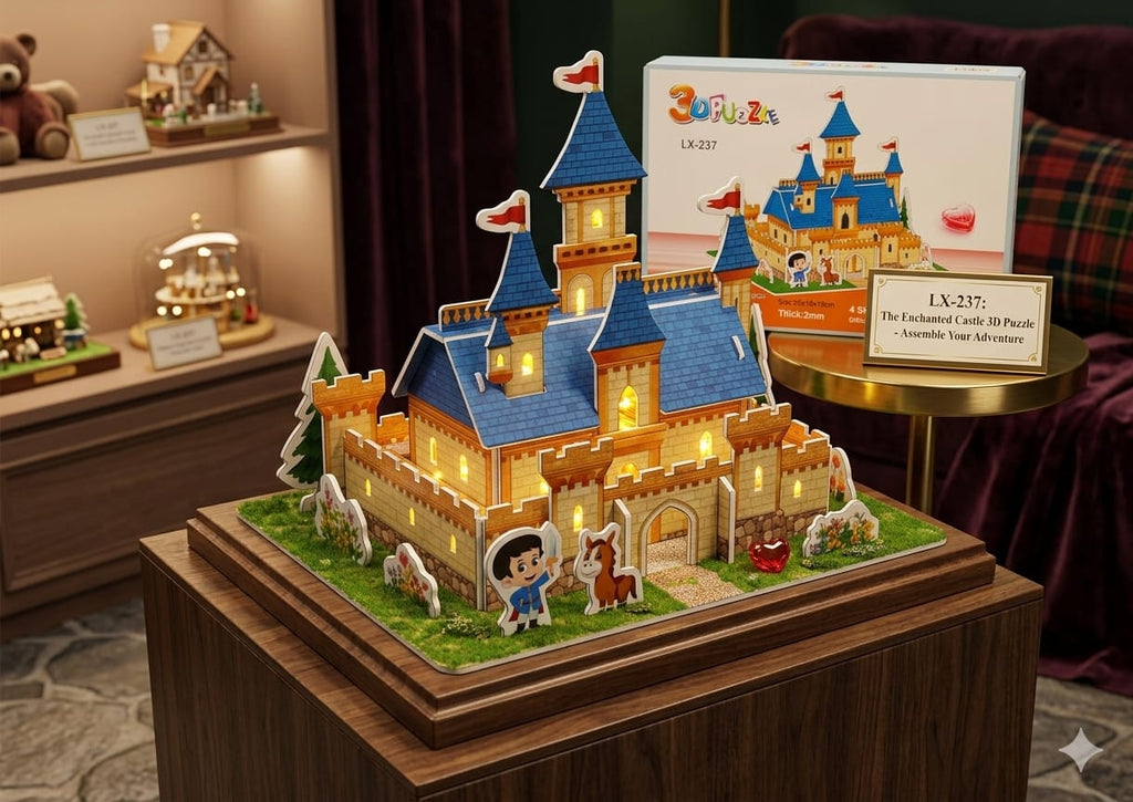 3D Castle Puzzle Model – DIY Educational Building Toy 🏰
