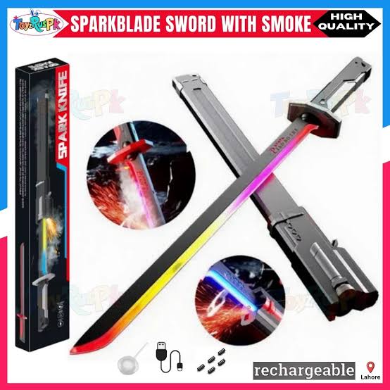 Kids Multi-Color Battle Laser Sword With Smoke